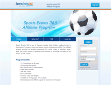 Tablet Screenshot of aff.sportsevents365.com